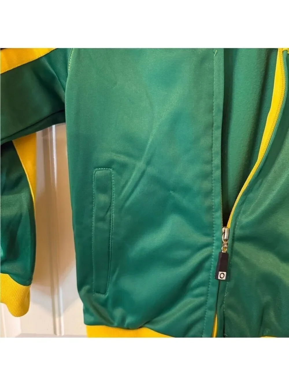 Jamaica Track Jacket in Green and Yellow NWOT